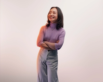 Lady smiling