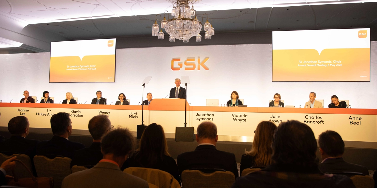 Board members on stage at 2026 AGM